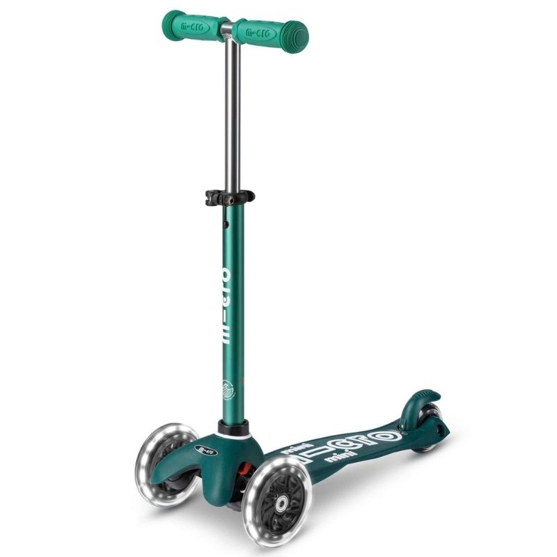 Micro Scooter Mini Deluxe ECO LED - Green